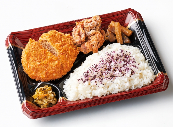 メンチかつとチキン唐揚げ弁当 760円(税込)