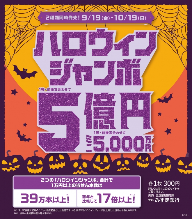 【予告】ハロウィンジャンボ宝くじ2025